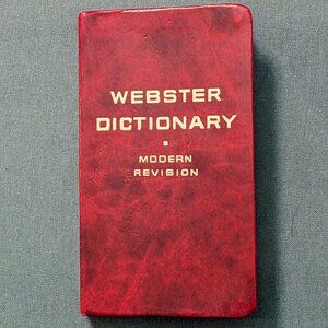 Vintage Webster Vest Pocket Dictionary Preowned